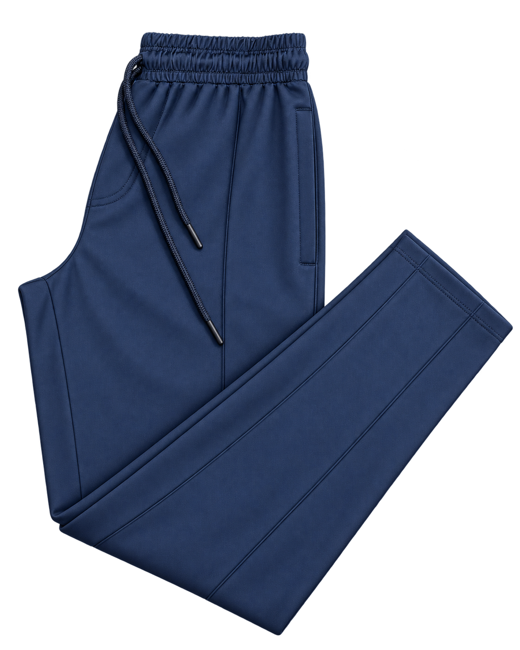Men's Center Line Stitch Pleated Trousers – Premium Lycra