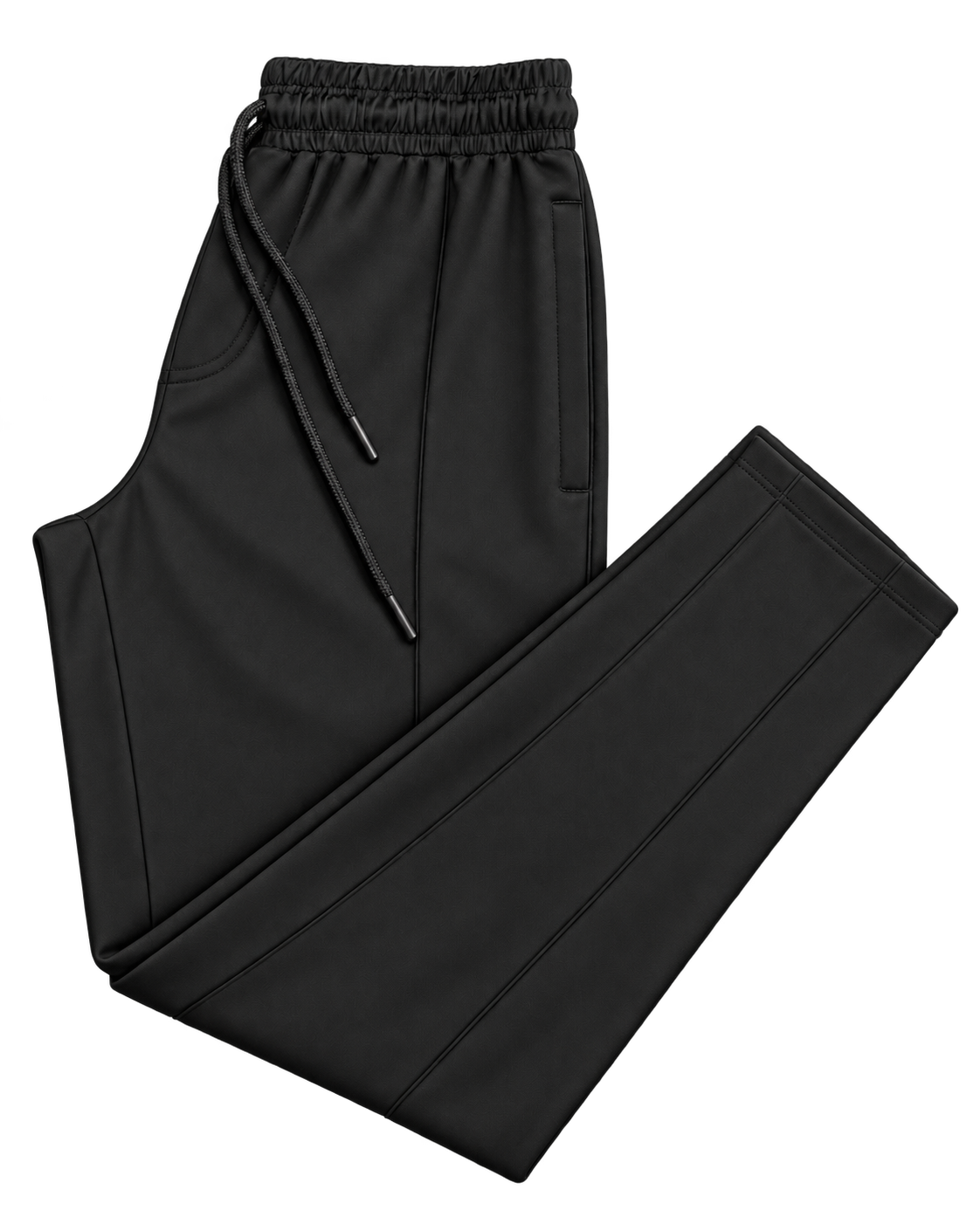 Men's Center Line Stitch Pleated Trousers – Premium Lycra