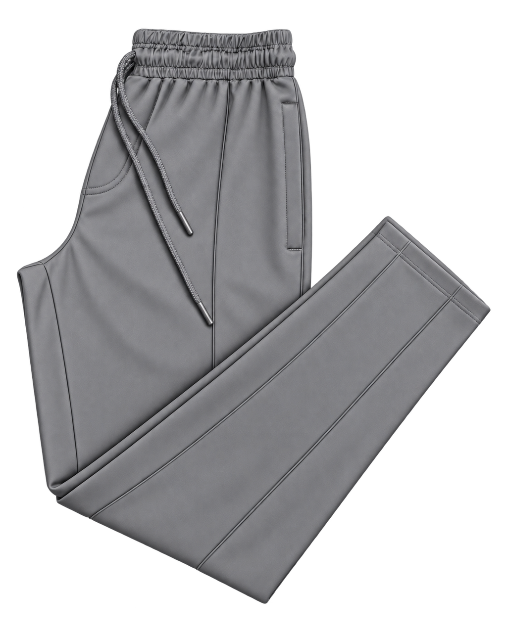 Men's Center Line Stitch Pleated Trousers – Premium Lycra