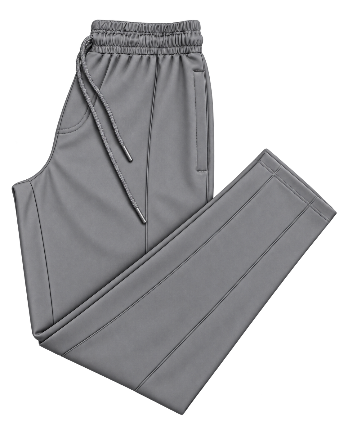 Men's Center Line Stitch Pleated Trousers – Premium Lycra