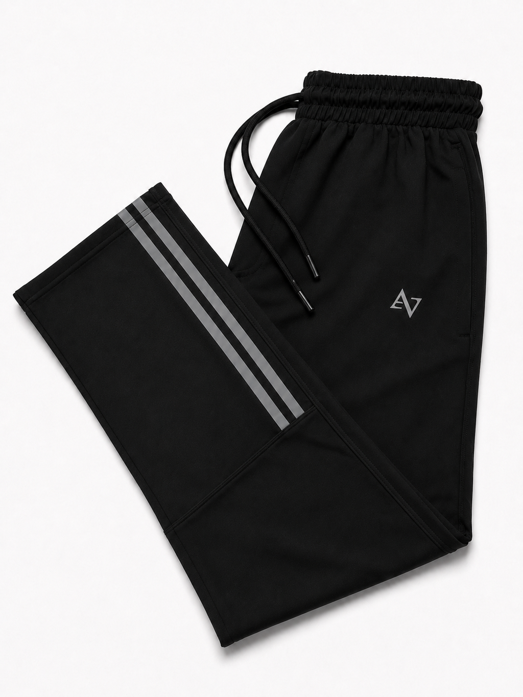 Pack of 2 Men’s Straight-Fit Trousers with Signature Side Stripes - Straight Fit Essentials