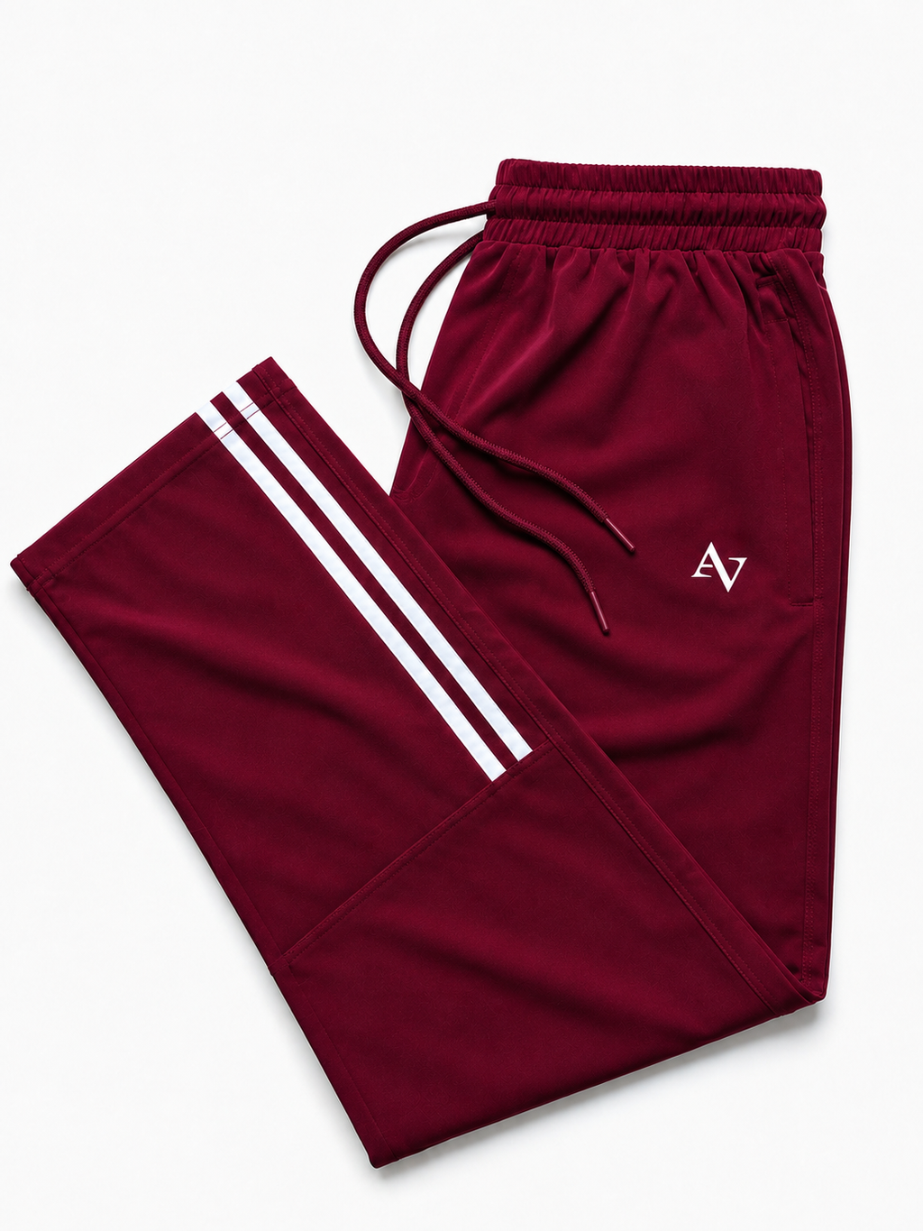 Pack of 2 Men’s Straight-Fit Trousers with Signature Side Stripes - Straight Fit Essentials