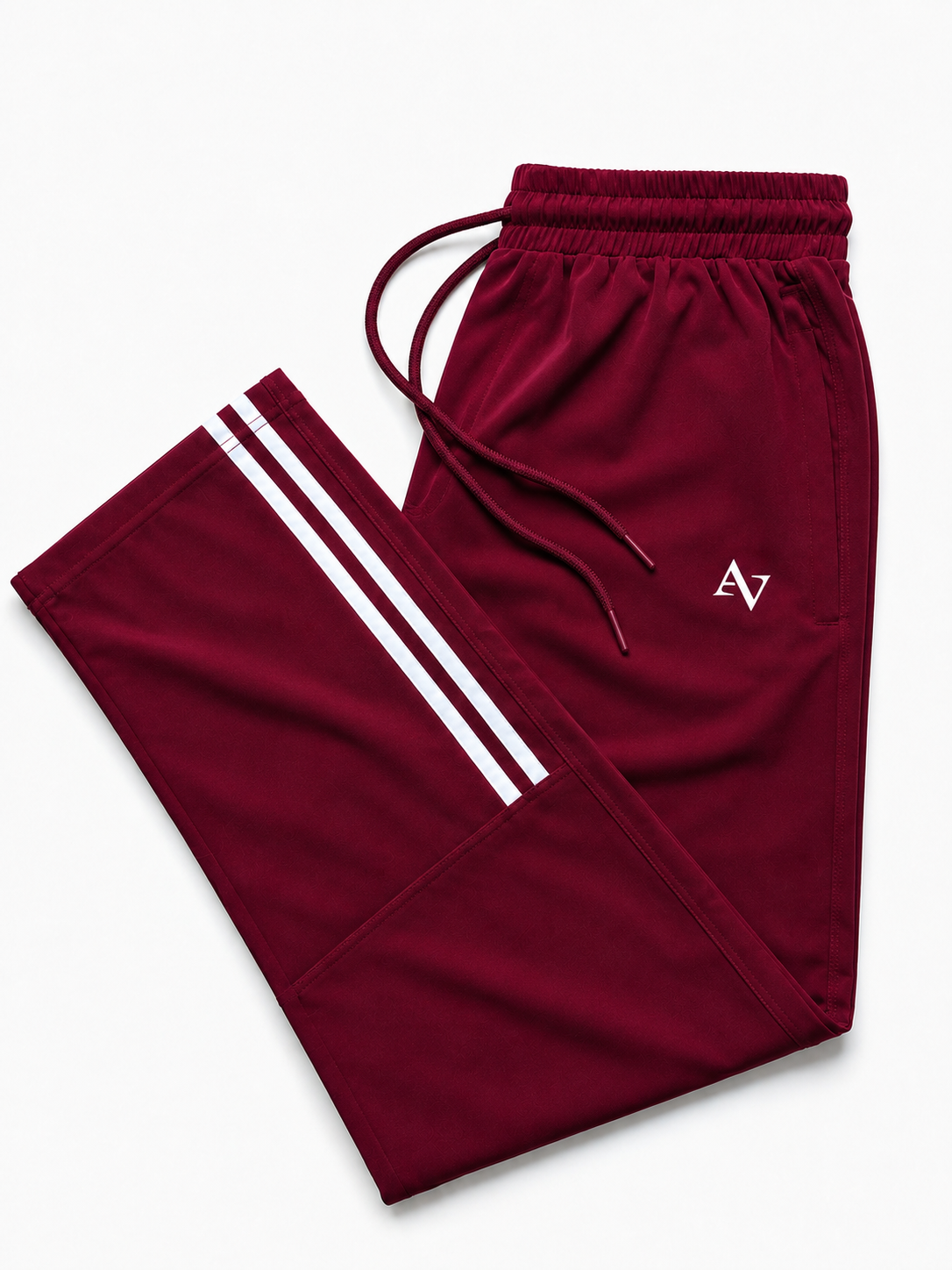 Pack of 2 Men’s Straight-Fit Trousers with Signature Side Stripes - Straight Fit Essentials