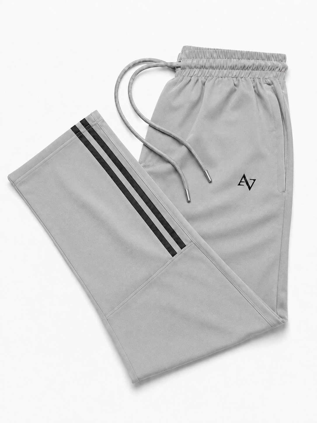 Pack of 2 Men’s Straight-Fit Trousers with Signature Side Stripes - Straight Fit Essentials
