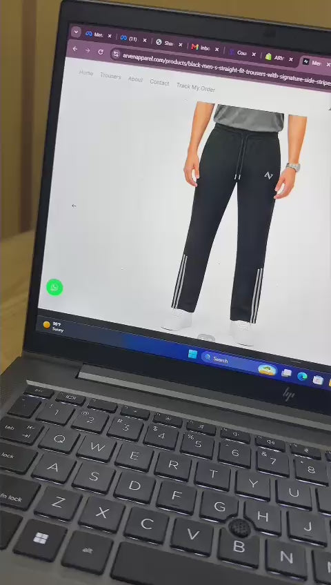 Men's Center Line Stitch Pleated Trousers – Premium Lycra